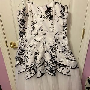 White Floral Corset Dress